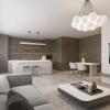 3D impressie ruimte woonkamer-keuken