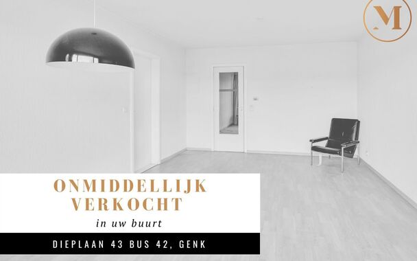 GOED GELEGEN APPARTEMENT (72 M2) MET 1 SLAAPKAMER, TERRAS EN ONDERGR. GARAGEBOX TE GENK-CENTRUM.

Dit appartement vinden we terug op de 4de verdieping van de Dieplaan 43 te Genk-centrum. Deze ligging leent zich perfect voor iemand die de voordelen van een